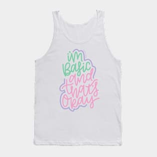 I'm Basic - Mint / Pink / Purple Tank Top